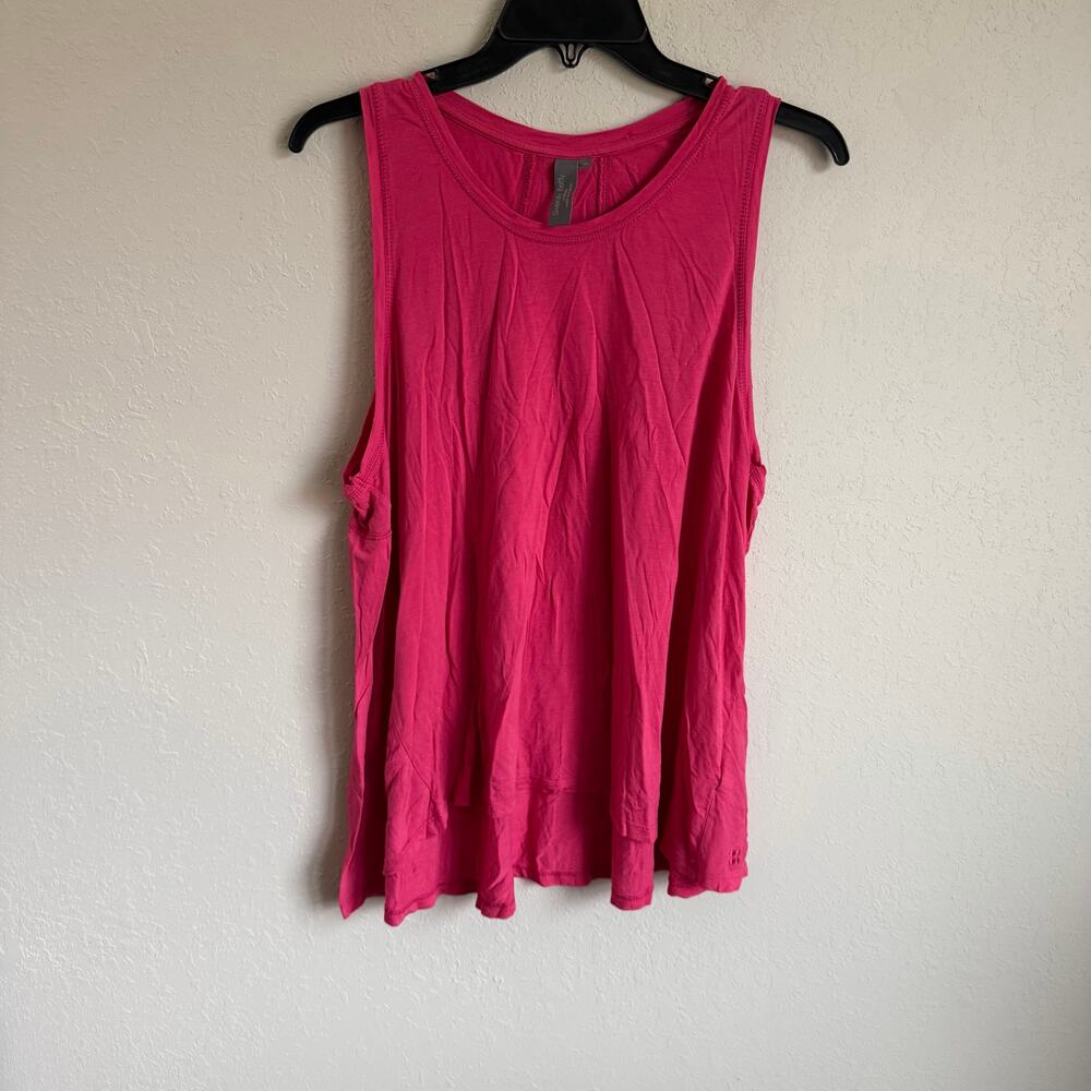 Sweaty Betty Hot Pink Flowy Relaxed Draped Athletic Tank Top Womens XL Workout